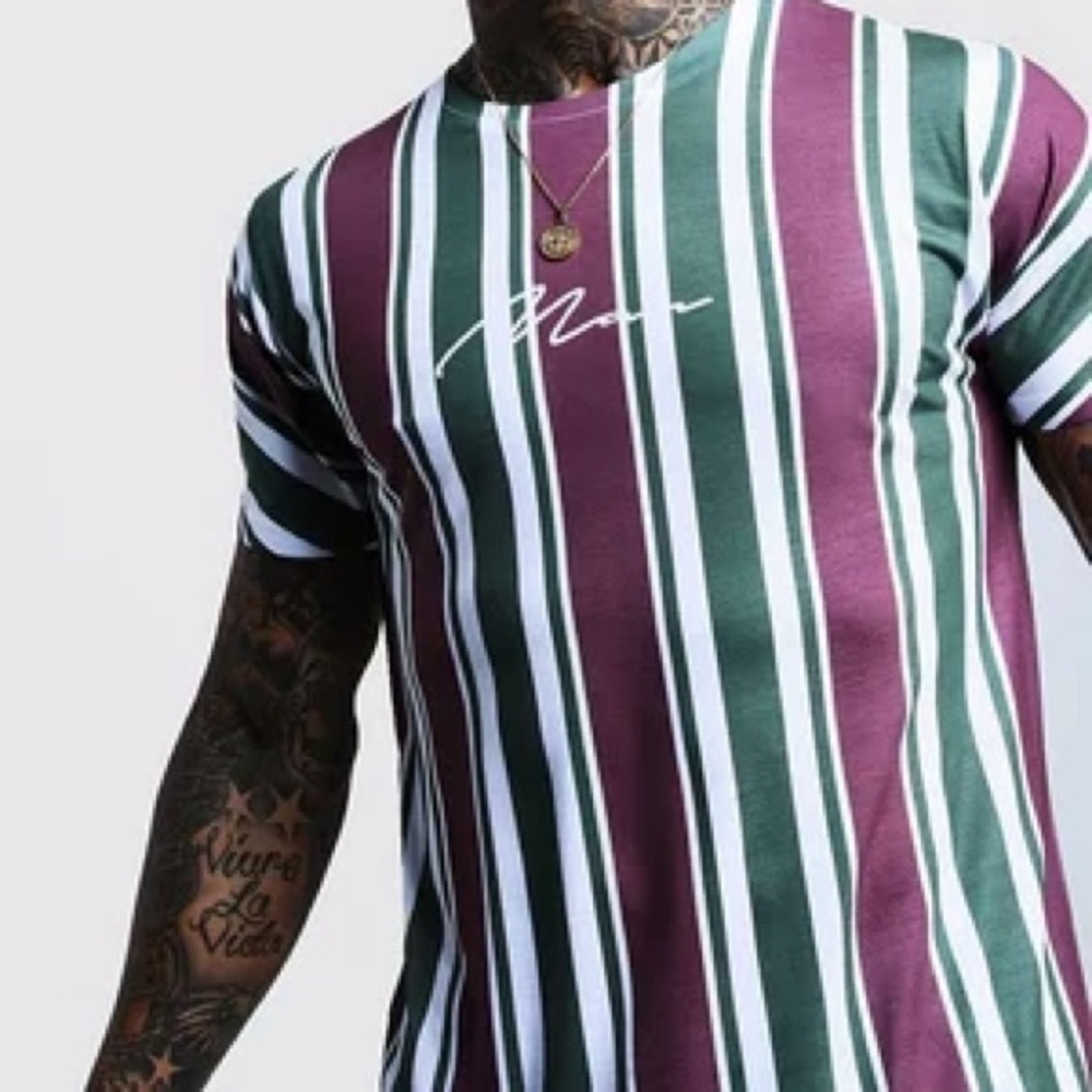 Boohoo MAN Signature Stripe T-shirt